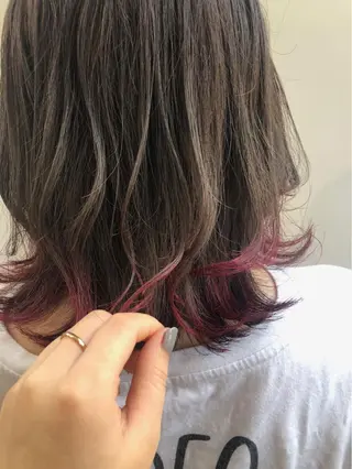ショート カラー パーマ 名倉 伽奈のヘアスタイル