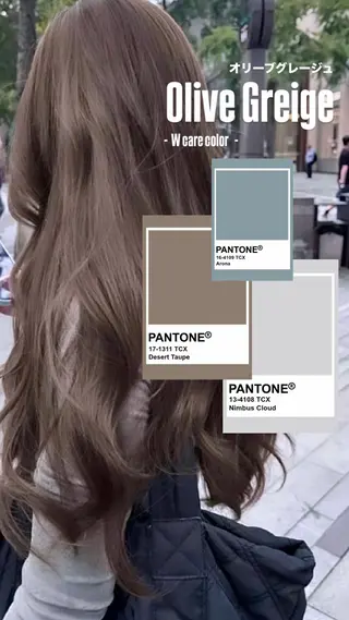 ロング カラー 透け感ベージュ🤎 韓国ヘアtakutoのヘアスタイル