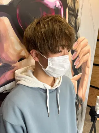 ショート カラー パーマ ヘアアレンジ メンズ キッズ ネイル マツエク・マツパ アイブロウ 久木原 ゆりのヘアスタイル