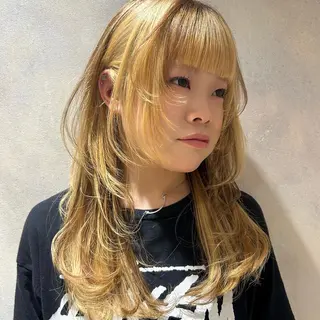 ロング カラー 横浜カラー/ブリーチ SAKI💫のヘアスタイル