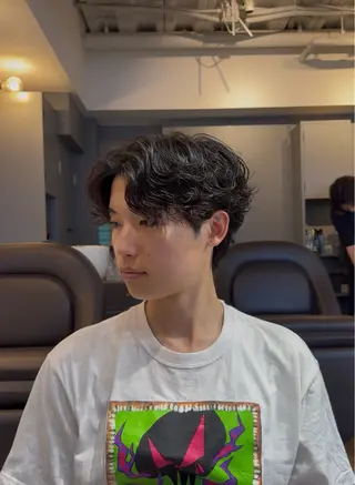 パーマ メンズ 大阪茶屋町 メンズカット関田拳のヘアスタイル