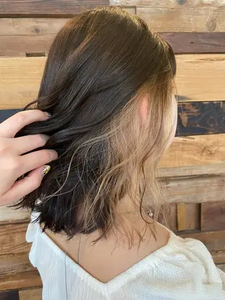 ミディアム 白井 雅美のヘアスタイル
