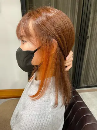 ミディアム LICO 木村真知子のヘアスタイル