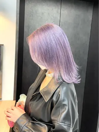 ミディアム カラー ブリーチ&髪質改善 TAIGAのヘアスタイル