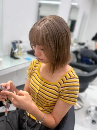 ミディアム カラー ヘアアレンジ 垢抜け透明感 カラー🪽ྀི🤎のヘアスタイル