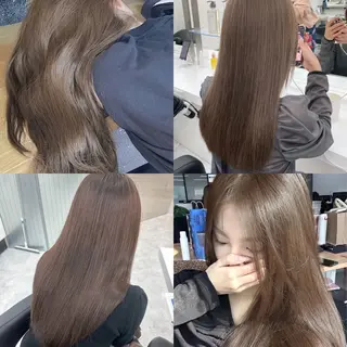 セミロング rio🧚🏻♀️ 暖色/グレージュのヘアスタイル