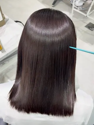 セミロング パーマ レイヤー/髪質改善 aobaのヘアスタイル