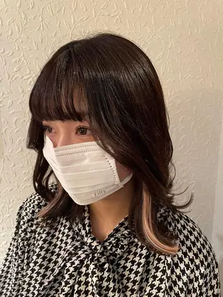 ミディアム 💞暖色カラー 💞risaのヘアスタイル