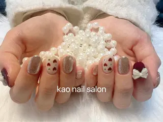 ネイル kao nail マグネット/長さだしのネイルデザイン