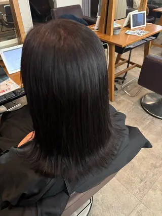 セミロング ヘアアレンジ/ 暖色カラーひなち🎀のヘアスタイル
