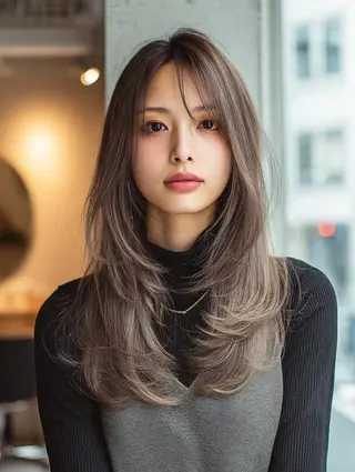 セミロング 艶髪診断で絶対綺麗✨ お悩み解決✨京谷宥✨のヘアスタイル