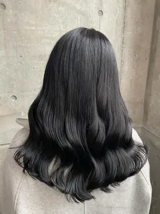 ロング カラー ヘアアレンジ 縮毛矯正/髪質改善/ ブリーチ毛/木元渓太のヘアスタイル