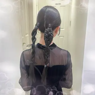 ヘアアレンジ 🎼デザインカラー ヘアメ たま🎀のヘアスタイル