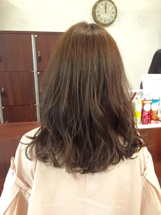 ミディアム 所渉/韓国レイヤー /ウルフカットのヘアスタイル