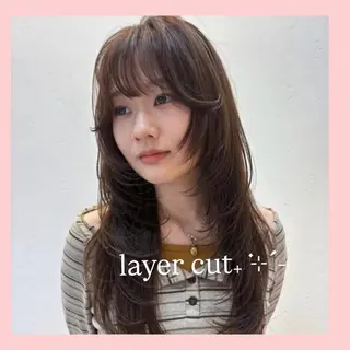 ロング カラー レイヤー/暖色カラー 🎀はるのヘアスタイル