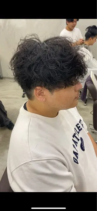 ショート パーマ メンズカット/パーマ スギウラ　ヒサヤのヘアスタイル