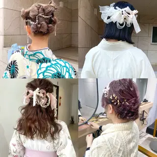 ロング ヘアアレンジ mizuki/ピンク ベージュ.レイヤーのヘアスタイル