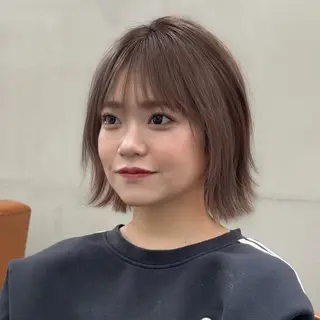 ショート カラー 顔周り✂️透明感 レイヤー/みっきーのヘアスタイル