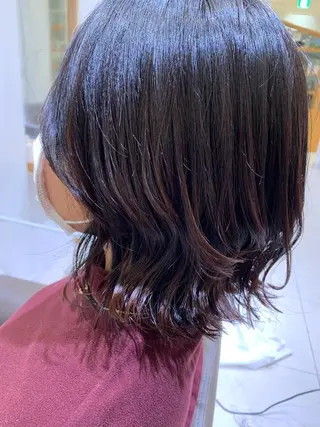 ミディアム カラー パーマ ヘアアレンジ キッズ ネイル マツエク・マツパ ARMONY秋山輝也 コテ巻き風パーマ特化のヘアスタイル