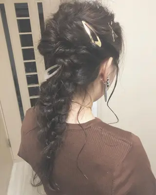 ロング ヘアアレンジ ボブ/ショート🤍 YUMEHAのヘアスタイル