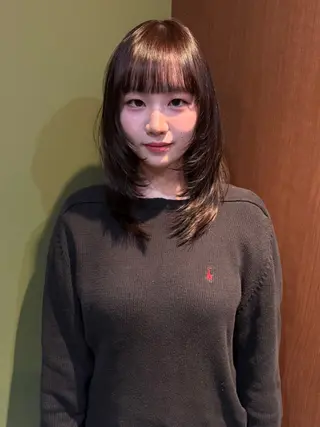 ミディアム カラー mai / linoah˚✧のヘアスタイル
