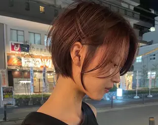 ショート 《髪質改善✖️レイヤ ー🩶》ナオヤのヘアスタイル