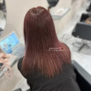 セミロング カラー 透明感カラー🪼🩵 𝐑𝐢𝐧のヘアスタイル