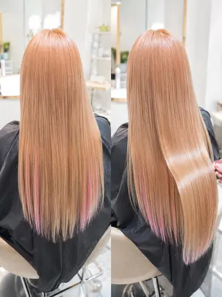 ロング カラー 佐伯 りょうのヘアスタイル
