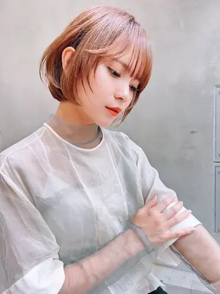 ショート カラー ヘアアレンジ 🫧艶髪矯正 髪質改善🫧 大介のヘアスタイル