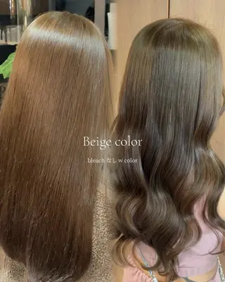 セミロング カラー arika もえのヘアスタイル