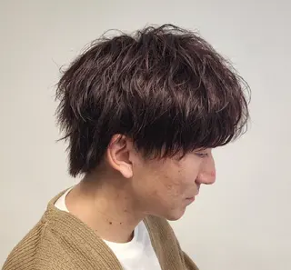 ショート パーマ メンズ カラー 【イケメン風パーマ】 SHOFYのヘアスタイル