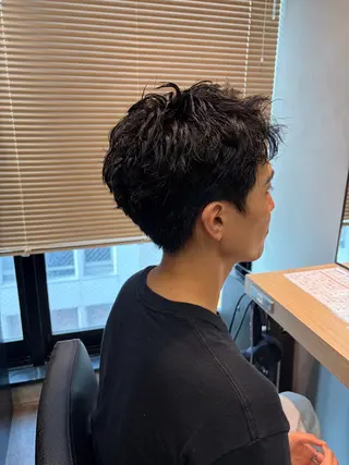 メンズ メンズカット パーマ飯野友喜のヘアスタイル