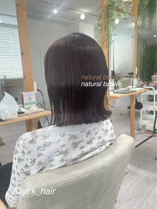 ミディアム カラー 赤味消し.髪質改善 🌿𝘠𝘜𝘙𝘐のヘアスタイル