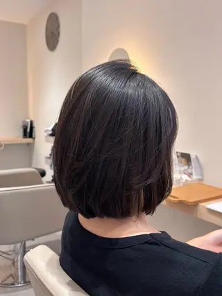 ショート カラー 🌱なゆみ🌱透明感 /ナチュラル/春日のヘアスタイル