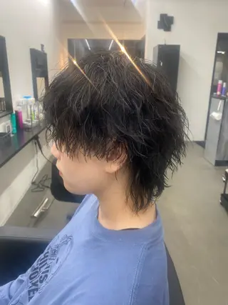 ミディアム 西川 佑樹のヘアスタイル