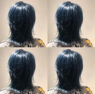 セミロング カラー レイヤー×艶髪特化 マネージャー安藤光司のヘアスタイル