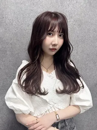 セミロング カラー &.TIGRE SmartSalonのヘアスタイル