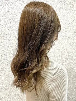 ロング カラー レイヤーカット☆顔ま わりカット*田村りおのヘアスタイル