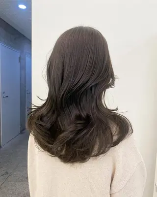 ロング カラー 大人っぽ韓国レディ レイヤー🤍渋谷のヘアスタイル