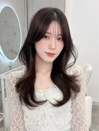 セミロング カラー 石川 裕将のヘアスタイル