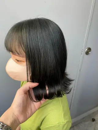 ミディアム 🪞透明感カラー🫧 縮毛矯正🥇かずきのヘアスタイル