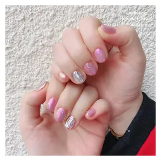 ショート ネイル 🐾enen style 🐾のネイルデザイン