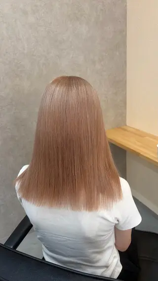 セミロング カラー 🎀透明感カラー /ケアブリーチ🎀のヘアスタイル