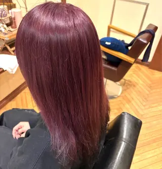 セミロング カラー ‎🤍 Arisaのヘアスタイル
