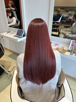 ロング カラー 大人韓国レイヤー🫧 暖色カラー/はるのヘアスタイル