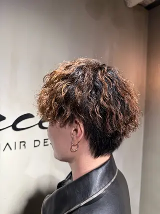 ショート パーマ 艶感/レイヤーカット 🌐Taketoのヘアスタイル