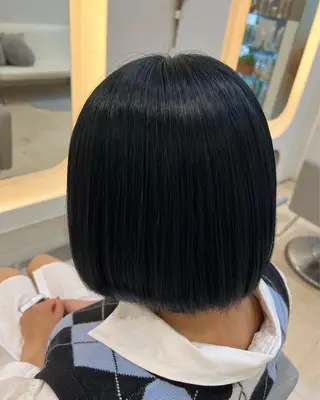 ミディアム カラー 河原町/艶髪/西田 晴香のヘアスタイル