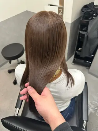 セミロング カラー ヘアアレンジ 美髪透明感特化｜ なおき｜池袋美容師のヘアスタイル