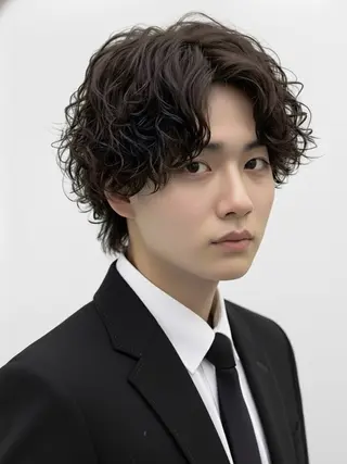 ミディアム メンズ 増田 祐のヘアスタイル