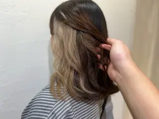 ミディアム カラー ブリーチ/髪質改善 店長　板垣智大のヘアスタイル